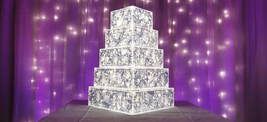 Wedding Cake Projection Cheshire Cake Mapping
