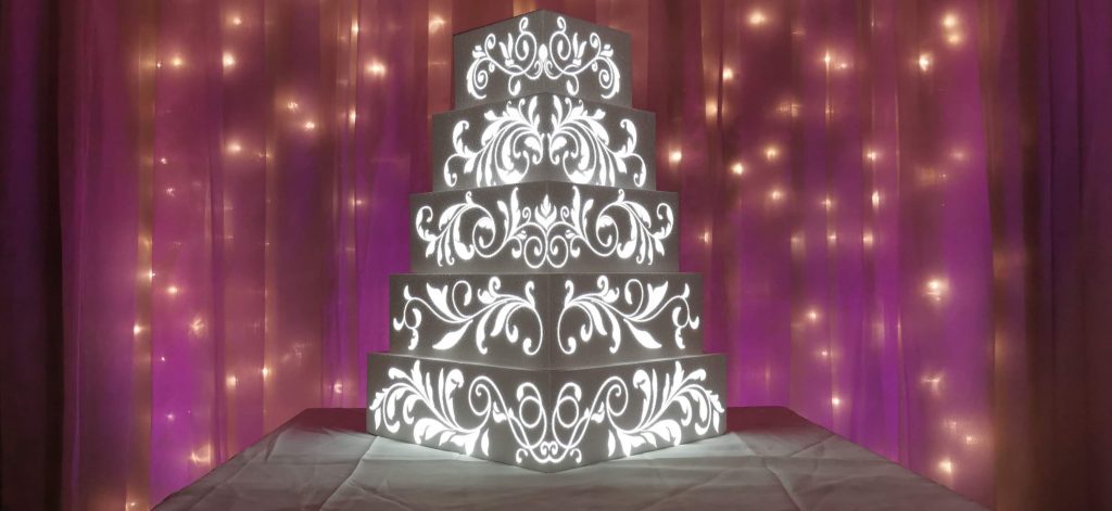 Wedding Cake Projection Cheshire Cake Mapping